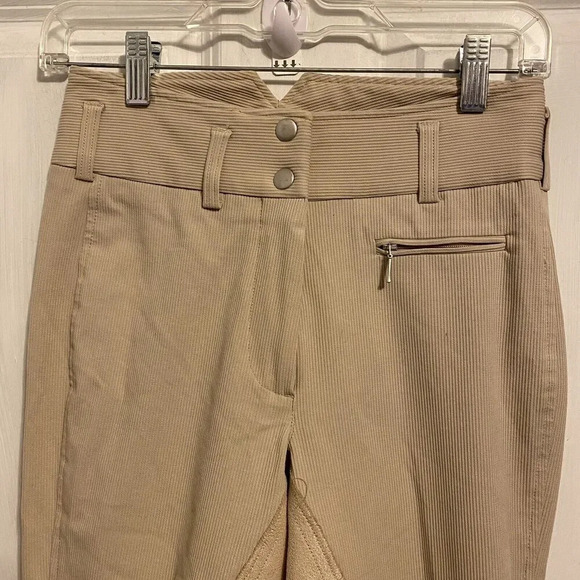 Goode Rider Beige Breeches Women Sz 24R Equestrian Pants Horse Riding Outdoors - Picture 8 of 12